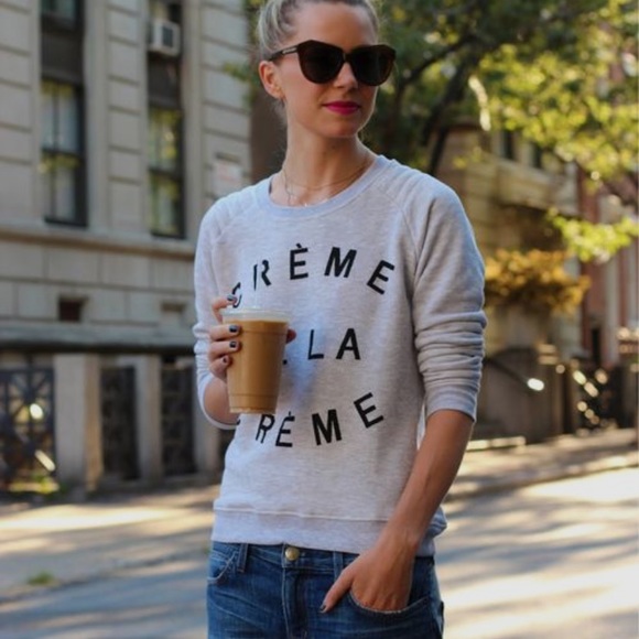 Zoe Karssen Sweaters - Zoe Karssen Creme De La Creme Sweatshirt